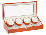 Diplomat Burl Wood Eight Watch Winder