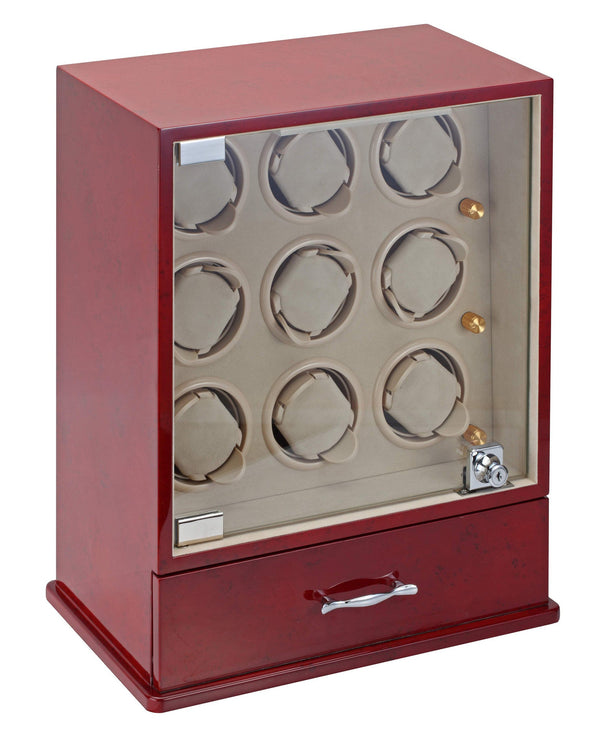 Diplomat Estate Collection Rosewood Nine Watch Winder