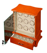 Diplomat Estate Collection Burl Wood Nine Watch Winder