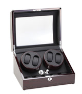 Diplomat Ebony Wood Four Watch Winder