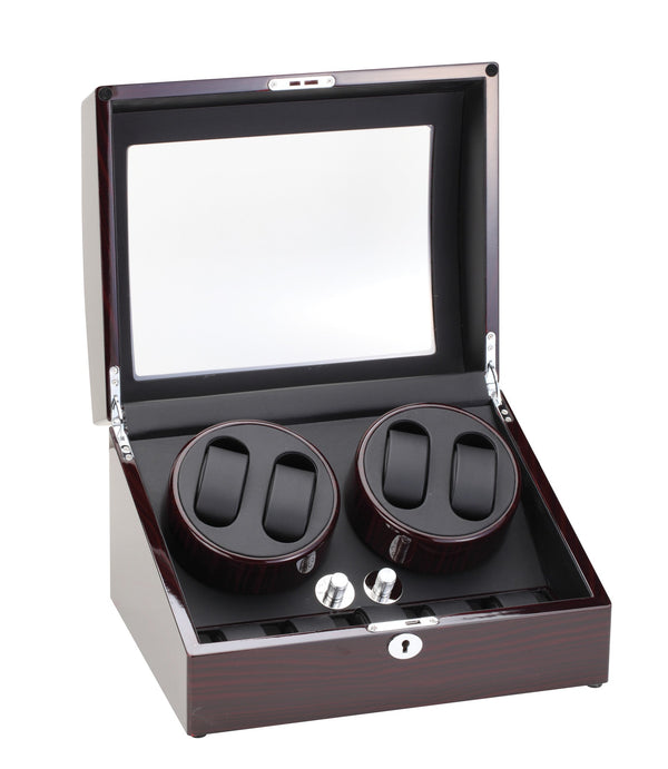 Diplomat Ebony Wood Four Watch Winder
