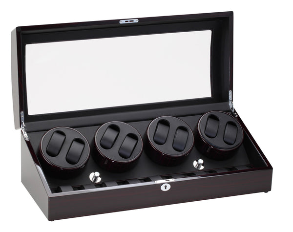 Diplomat Ebony Wood Eight Watch Winder