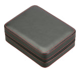 Diplomat Black Leather 4 Watch Travel Case