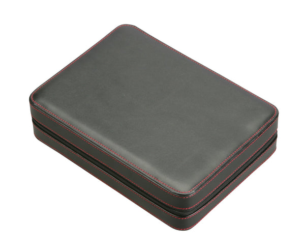 Diplomat Black Leather 8 Watch Travel Case