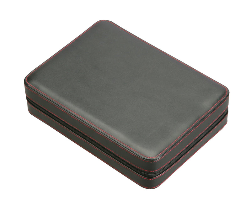 Diplomat Black Leather 8 Watch Travel Case