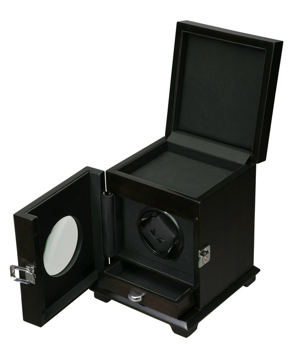 Volta Rustic Brown Single Watch Winder w/ Storage