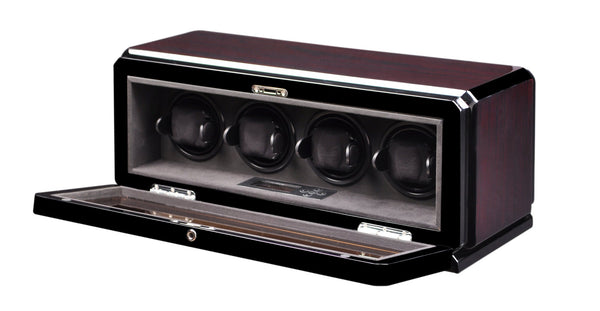 Volta Dark Ebony Rosewood Four Watch Winder