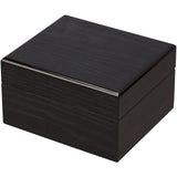 Single Black Mahogany Wood Watch Box
