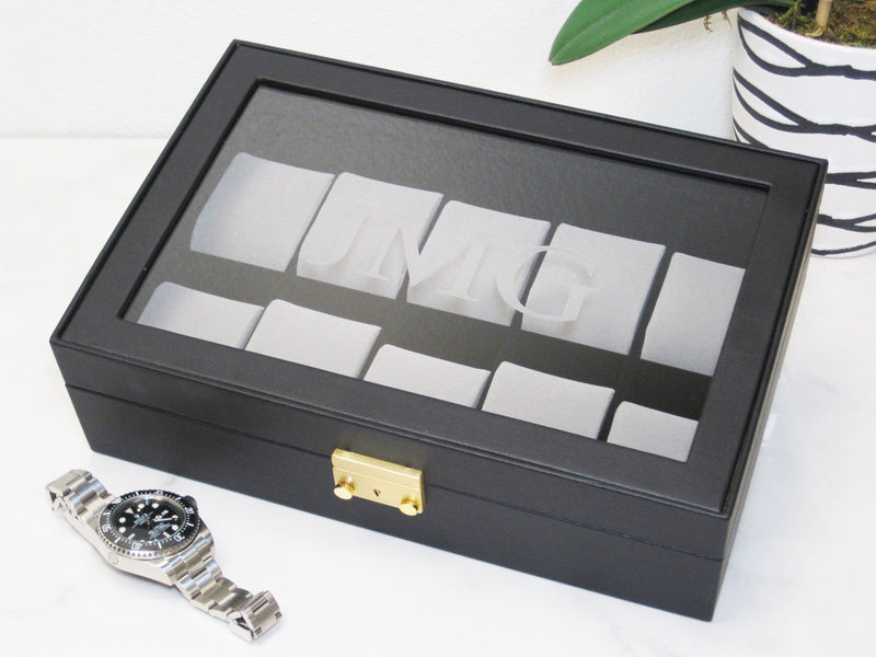 (10) Black Leather watch box (Copy)