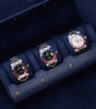 Three-Timepiece Watch Roll