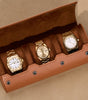 Three-Timepiece Watch Roll