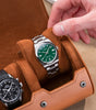 Three-Timepiece Watch Roll