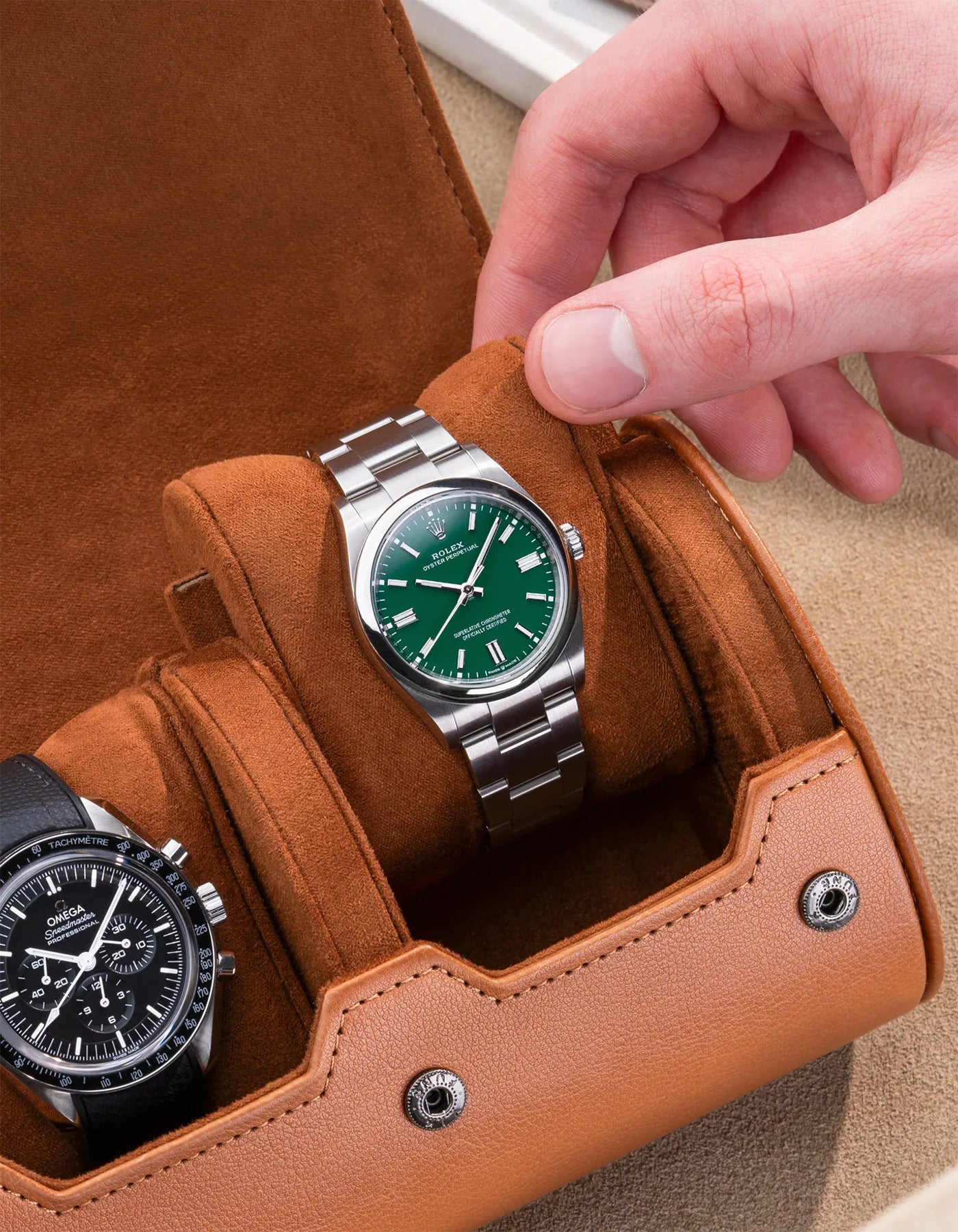 Three-Timepiece Watch Roll